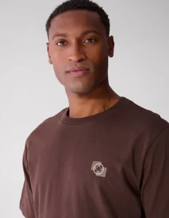 Artwork T-shirt Donkerbruin