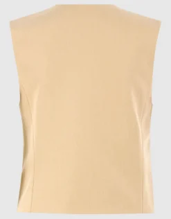 Asymmetrisch Gilet Zand