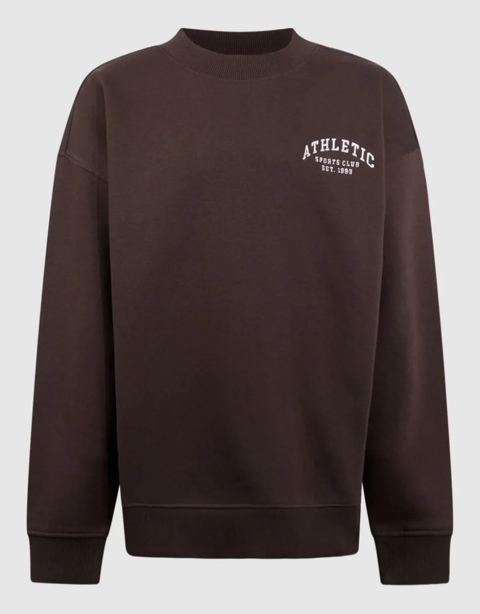 Athletic Artwork Sweater Donkerbruin