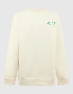 Athletic Artwork Sweater Gebroken Wit