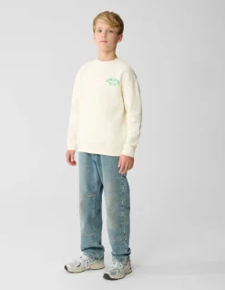 Athletic Artwork Sweater Gebroken Wit