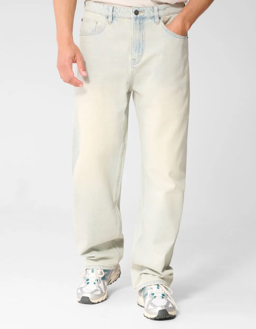 Baggy Fit Jeans Bleached L34