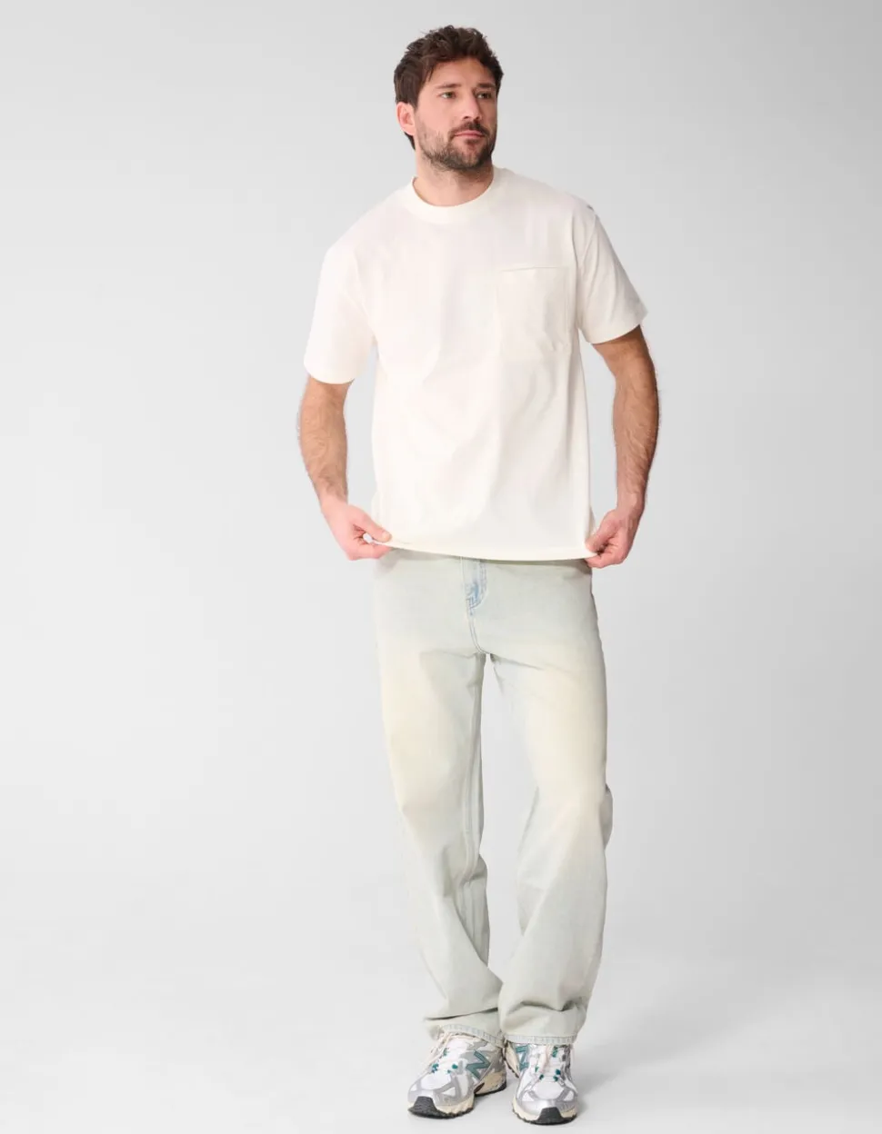 Baggy Fit Jeans Bleached L34