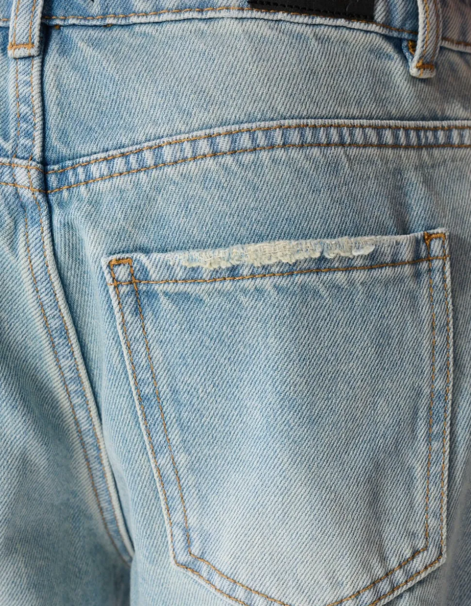 Baggy Fit Jeans Dirty Washed Lichtblauw