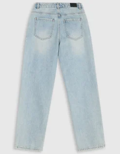 Baggy Fit Jeans Dirty Washed Lichtblauw