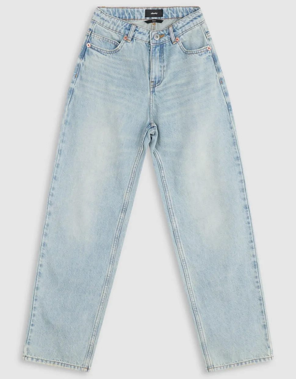 Baggy Fit Jeans Dirty Washed Lichtblauw