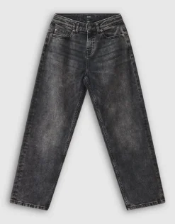 Baggy Fit Jeans Donkergrijs