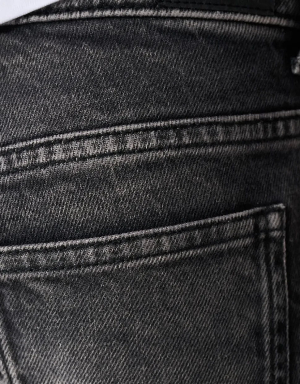 Baggy Fit Jeans Donkergrijs