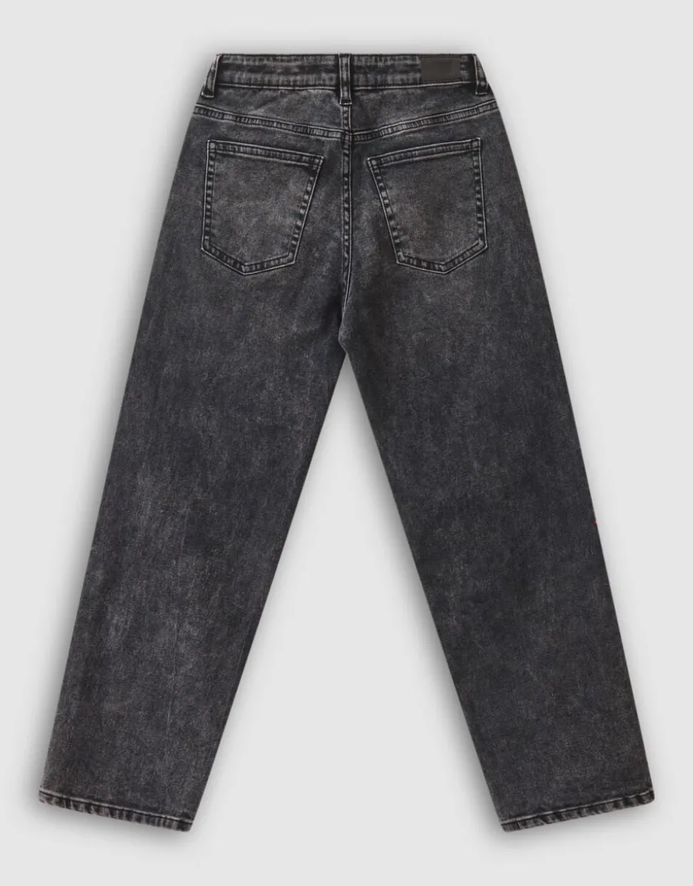 Baggy Fit Jeans Donkergrijs