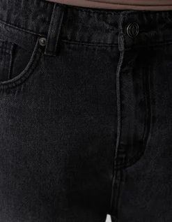 Baggy Fit Jeans Donkergrijs L33