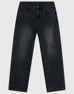 Baggy Fit Jeans Donkergrijs L34