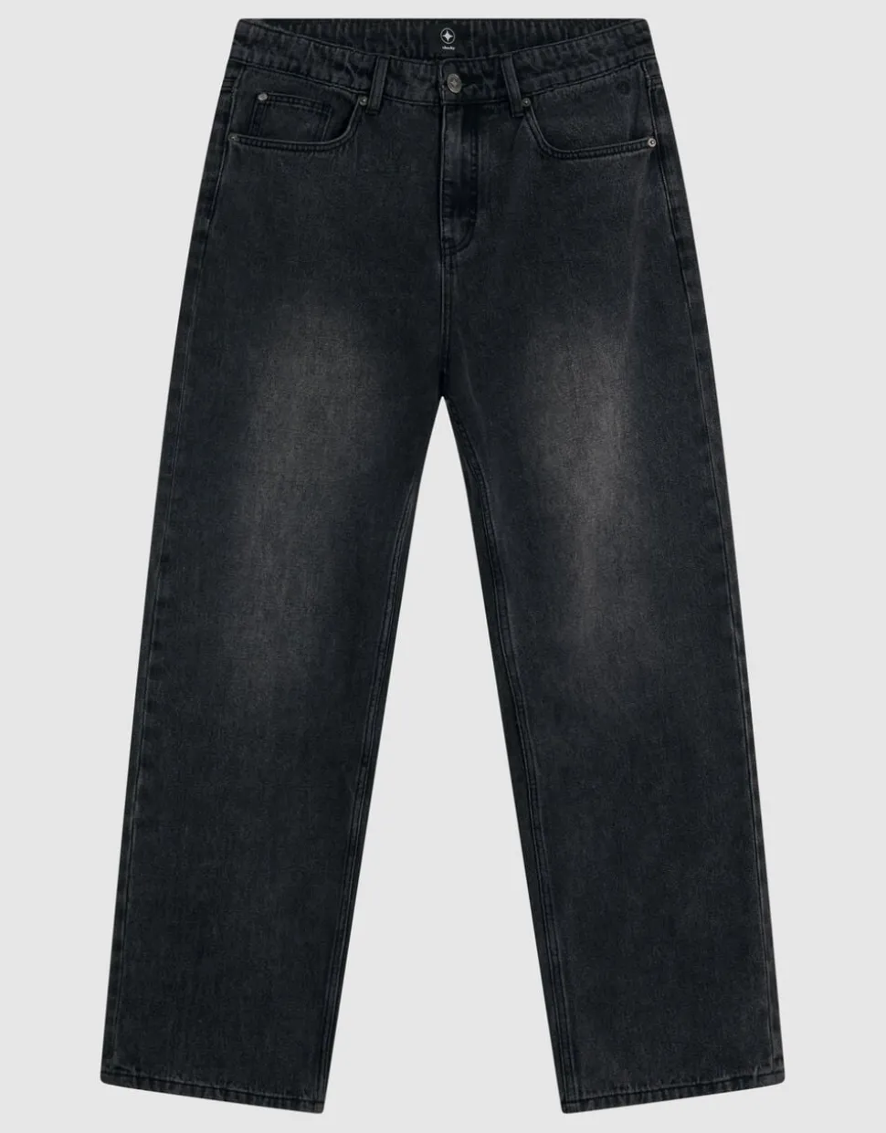 Baggy Fit Jeans Donkergrijs L34