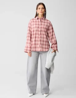 Baggy Fit Jeans Lichtgrijs