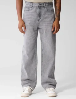 Baggy Fit Jeans Lichtgrijs L34