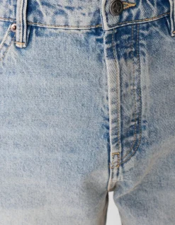 Baggy Fit Jeans Washed Blauw/Grijs L32