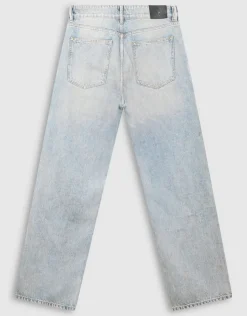 Baggy Fit Jeans Washed Blauw/Grijs L32