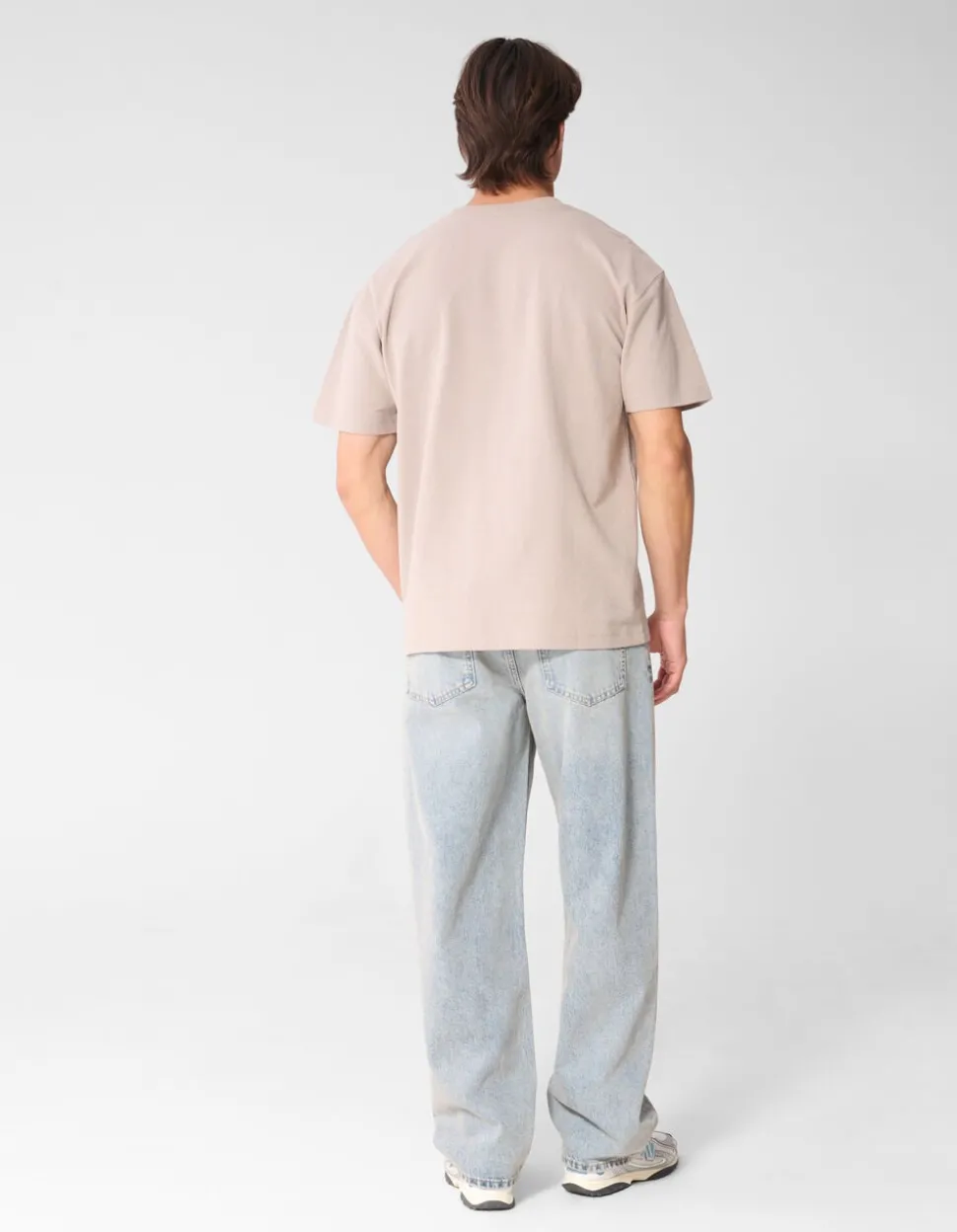 Baggy Fit Jeans Washed Blauw/Grijs L32