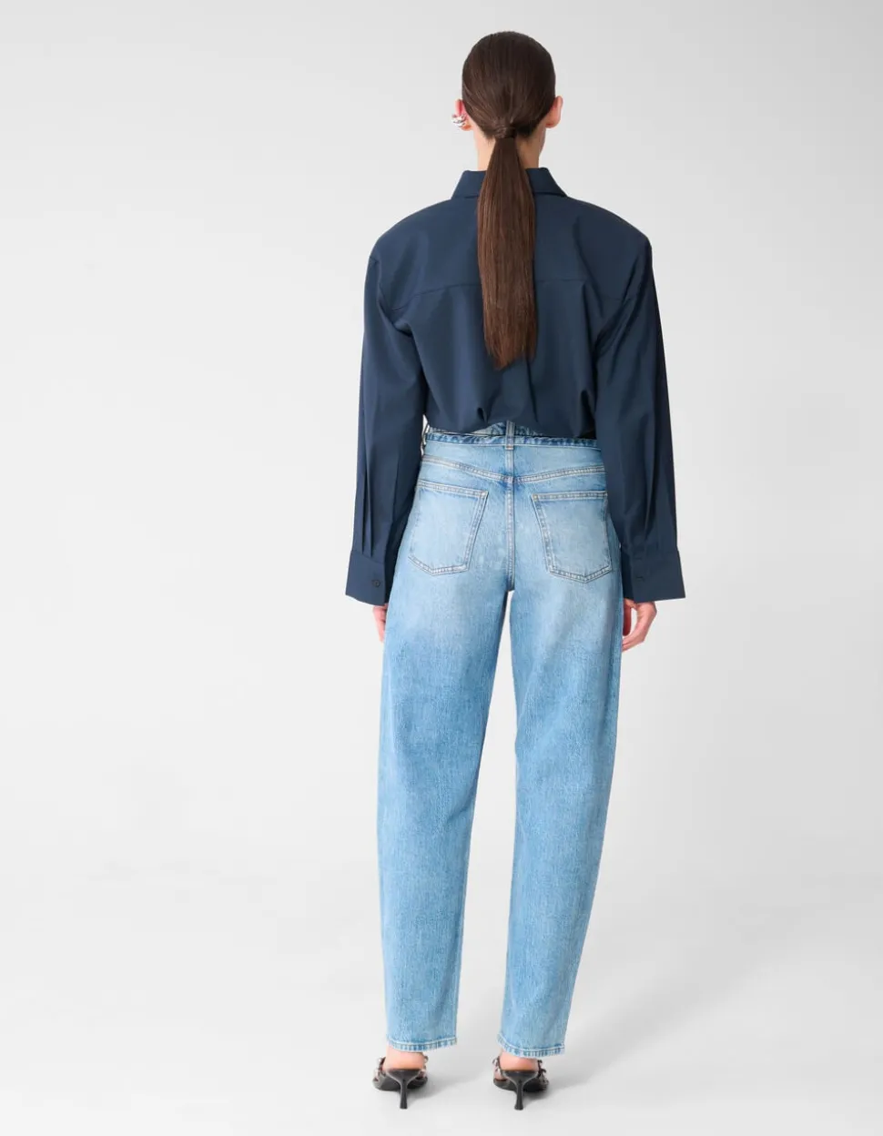 Balloon Fit Jeans Donkerblauw