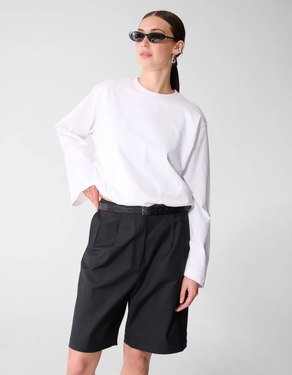 Balloon Longsleeve T-shirt Wit
