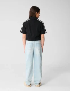 Barrel Fit Jeans Bleached