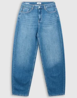 Barrel Fit Jeans Donkerblauw