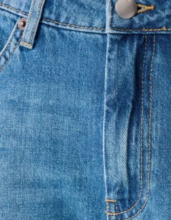 Barrel Fit Jeans Donkerblauw