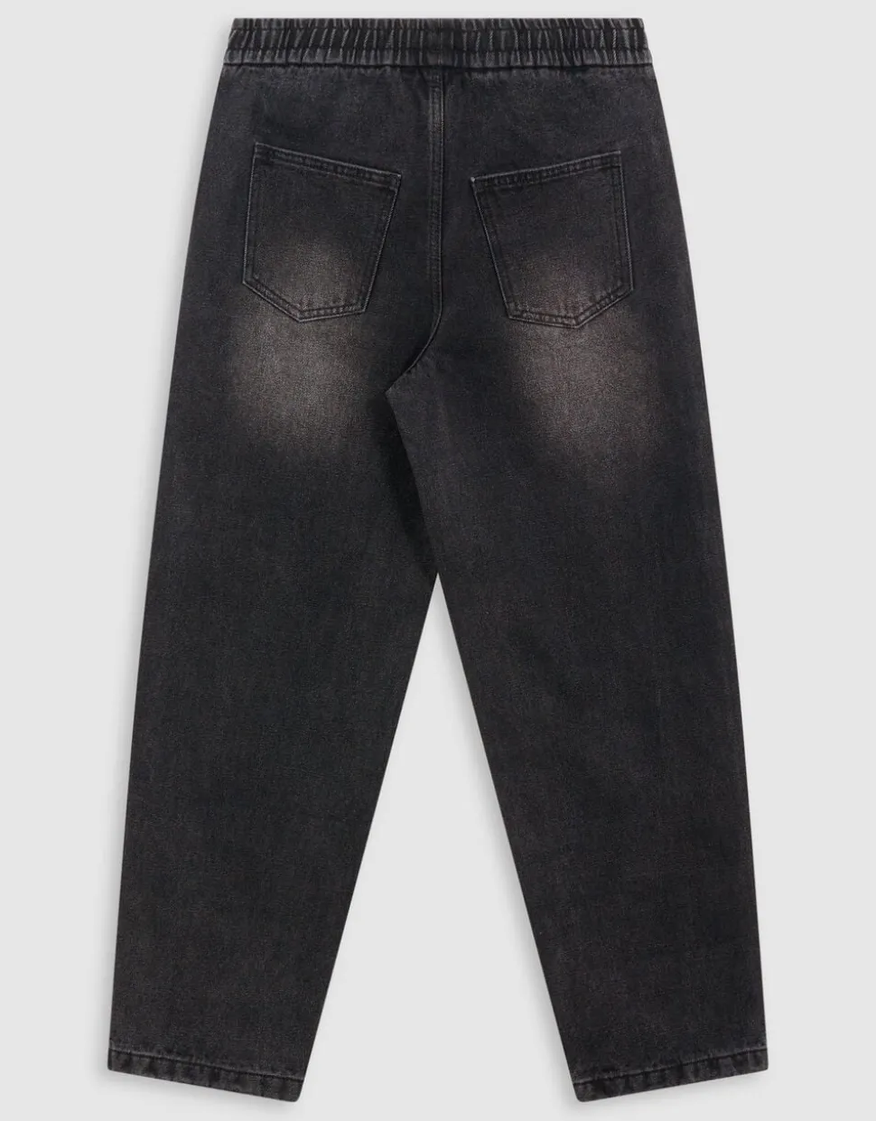 Barrel Fit Jeans Zwart