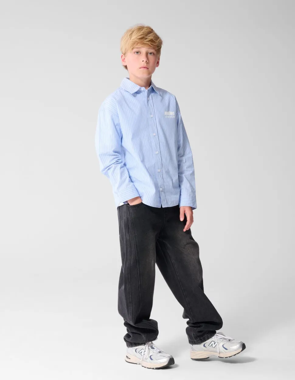 Barrel Fit Jeans Zwart