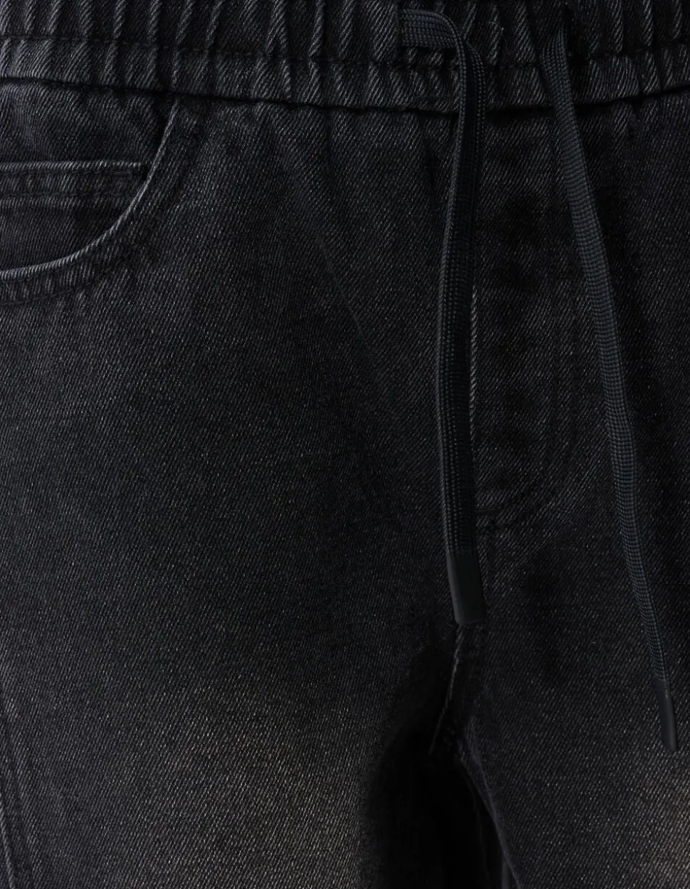 Barrel Fit Jeans Zwart