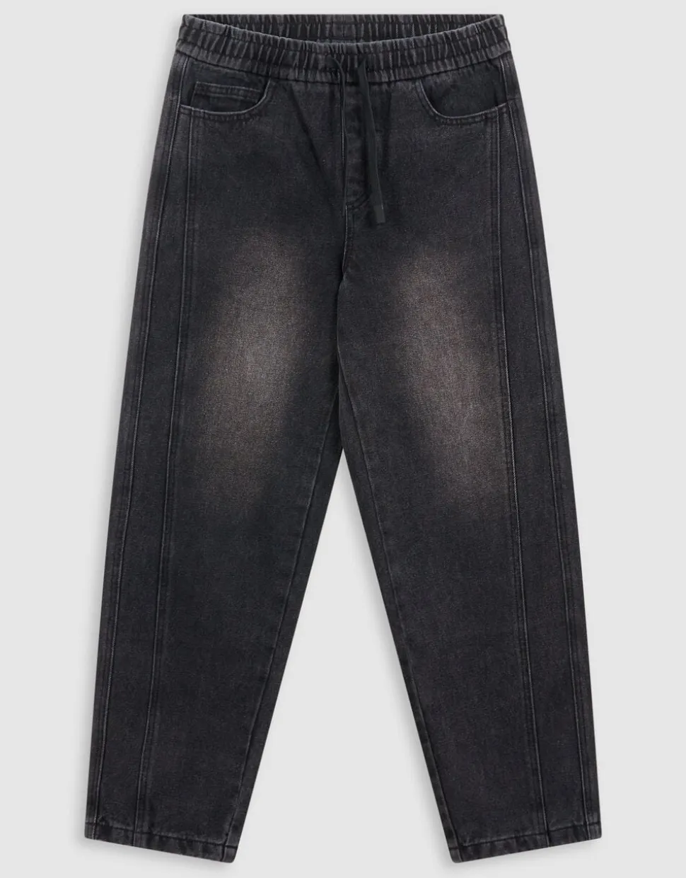 Barrel Fit Jeans Zwart