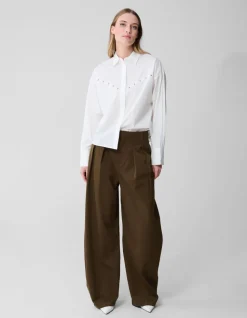 Barrel Fit Pantalon Khaki