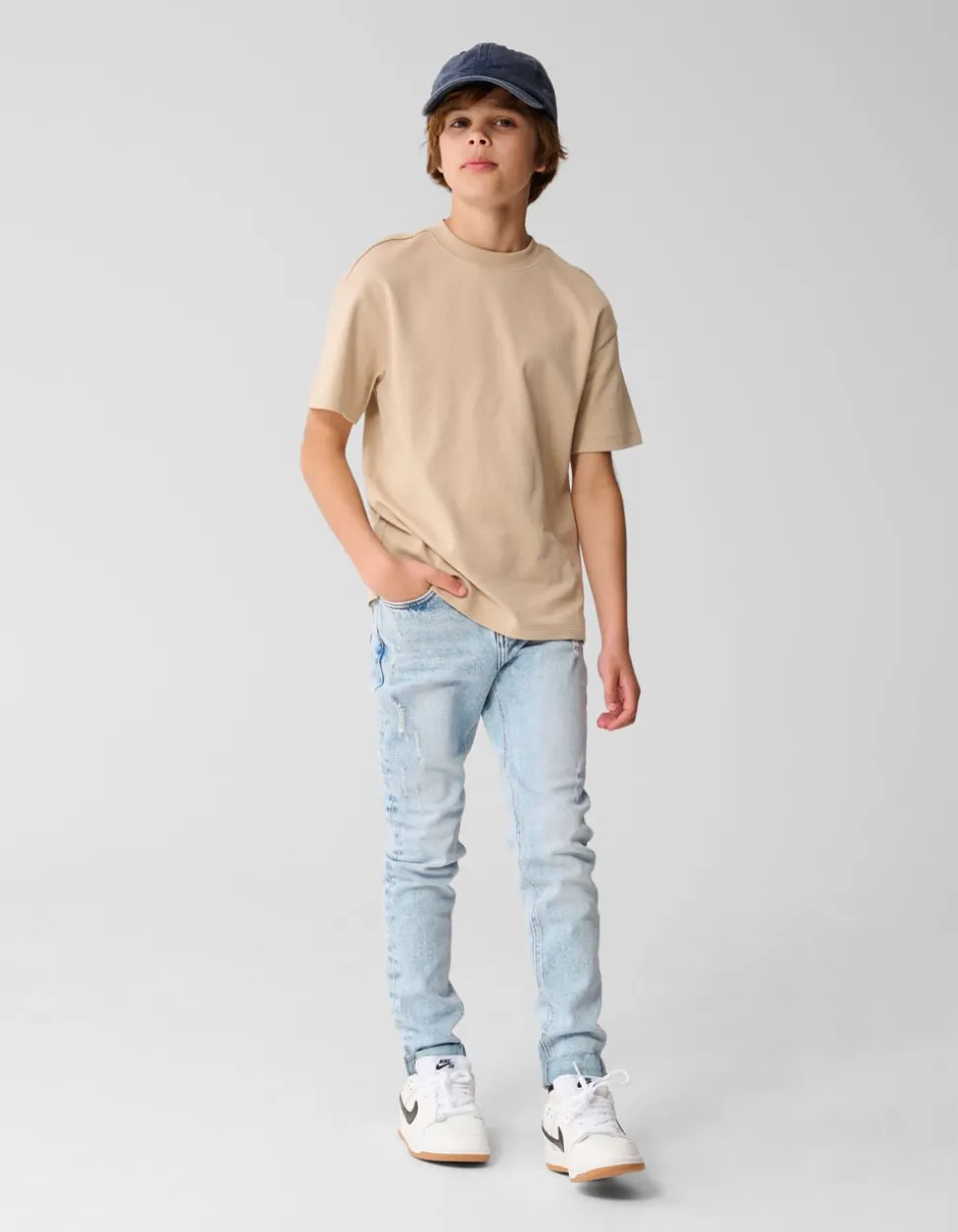 Basic T-shirt Zand