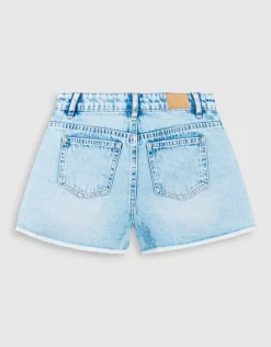 Basis Denim Short Blauw