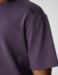 Basis Label T-shirt Paars