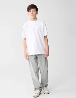 Basis Label T-shirt Wit