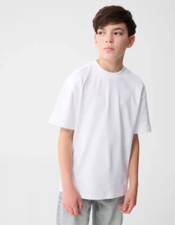 Basis Label T-shirt Wit