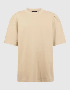Basis Label T-shirt Zand