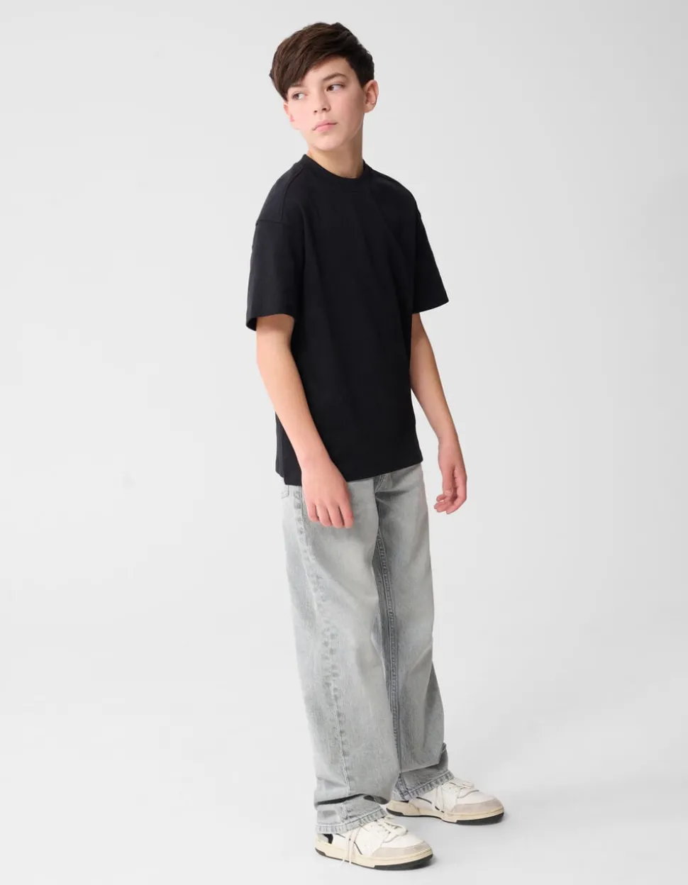Basis Label T-shirt Zwart