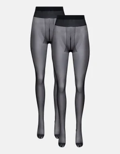Basis Panty Zwart 20 Denier 2 Pack