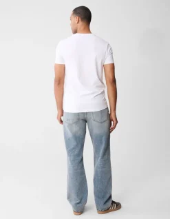 Basis V-hals T-shirt Wit