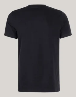 Basis V-hals T-shirt Zwart