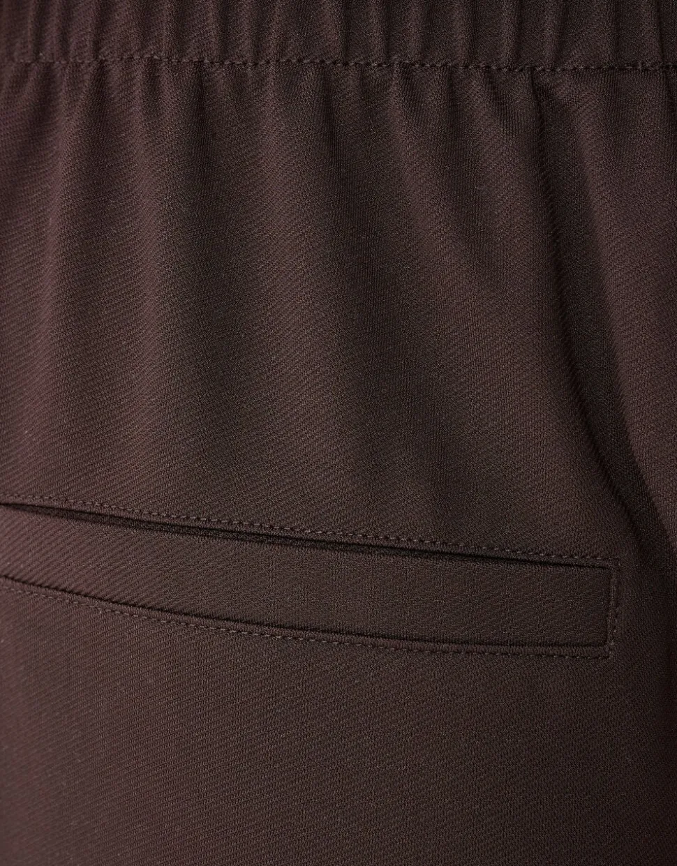 Basis Wide Leg Broek Donkerbruin