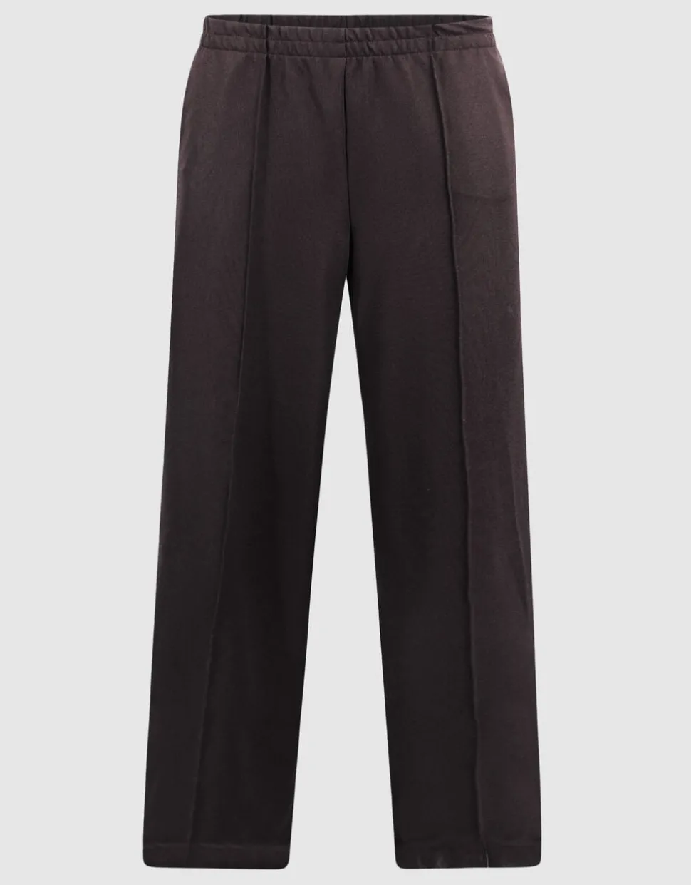 Basis Wide Leg Broek Donkerbruin