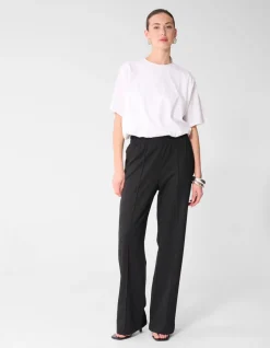 Basis Wide Leg Broek Zwart