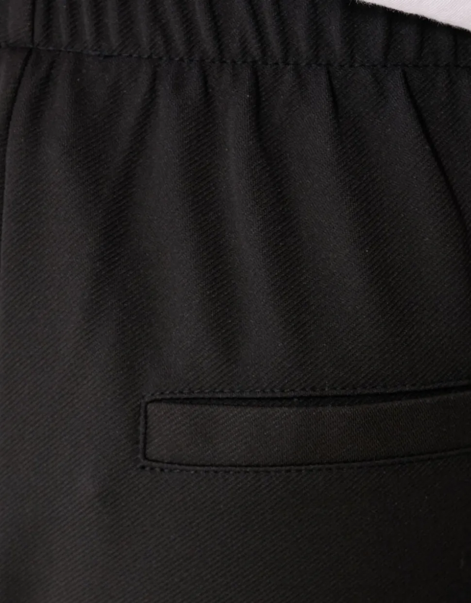 Basis Wide Leg Broek Zwart