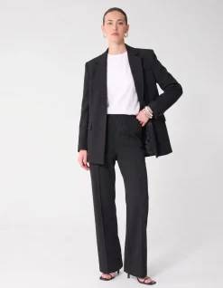Basis Wide Leg Broek Zwart