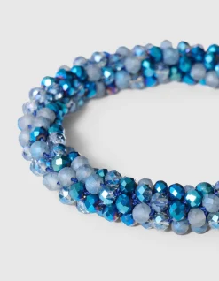 Beaded Armband Blauw