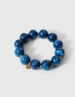 Beaded Armband Donkerblauw