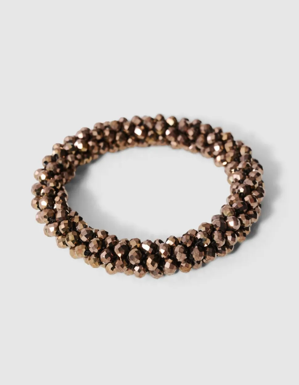 Beaded Armband Donkerbruin