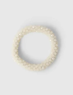 Beaded Armband Gebroken Wit
